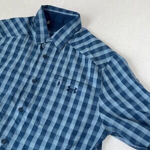 Under Armour Men's Drift Tide 2.0 Short-Sleeve Button-Up Shirt - Blue - Size M